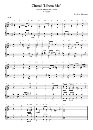 A List of Ryuichi Sakamoto's Official Scores Sheet Music for A List of Ryuichi Sakamoto's Official Scores Sheet Music for