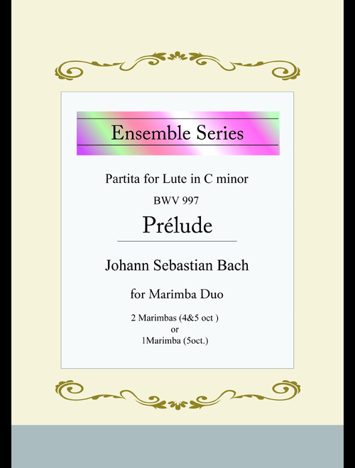 Prelude / from Partita for Lute in C minor, BWV 997 for Marimba Duo (Arr. Michiko Noguchi) - Johann Sebastian Bach (Percussion Ensemble)