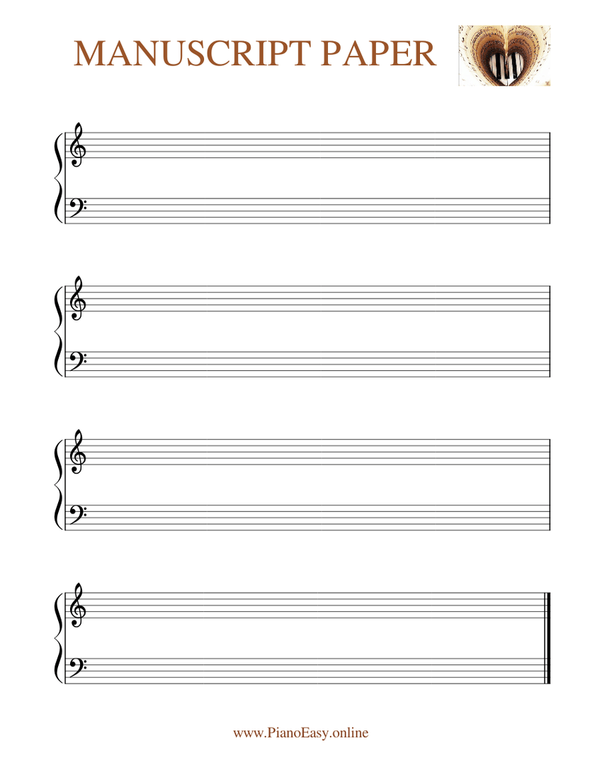 MANUSCRIPT_PAPER Sheet music for Piano (Solo)