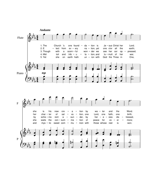 The Church's one foundation – Samuel Sebastian Wesley