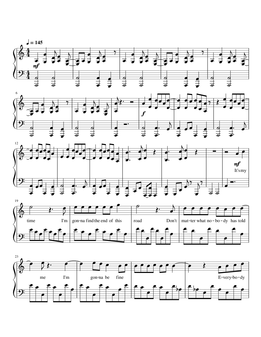 The Untold Story ft Melissa Medina BSlick Sheet Music For Piano The untold story ft melissa medina bslick sheet music for piano