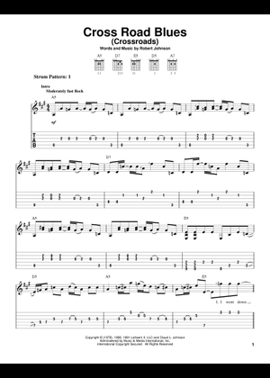 Play Official version of Cross Road Blues (Crossroads) Sheet