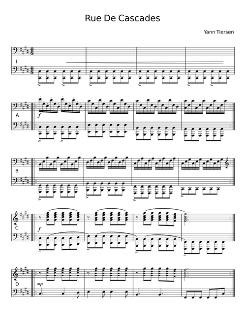 Rue des cascades - Yann Tiersen
