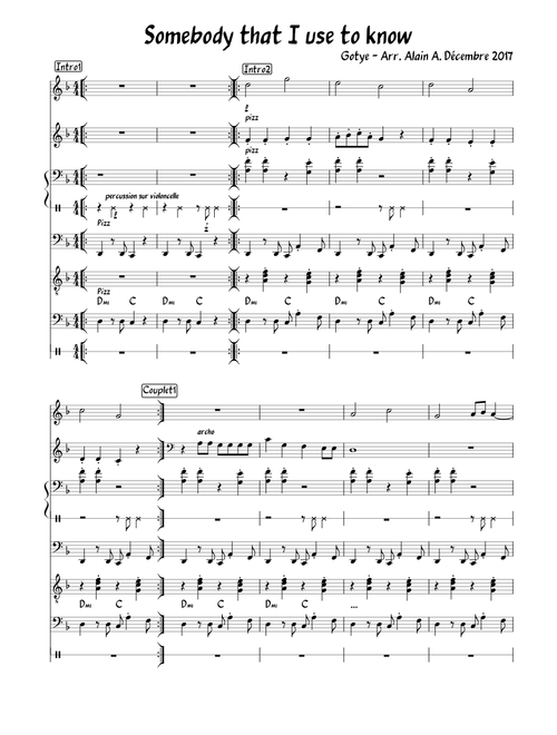 Somebody that I use to know (Gotye)