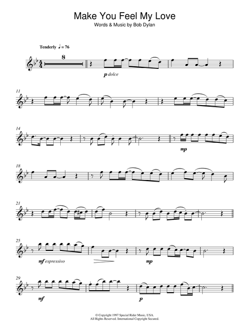 Make You Feel My Love - Adele, Bob Dylan (Flute Solo)