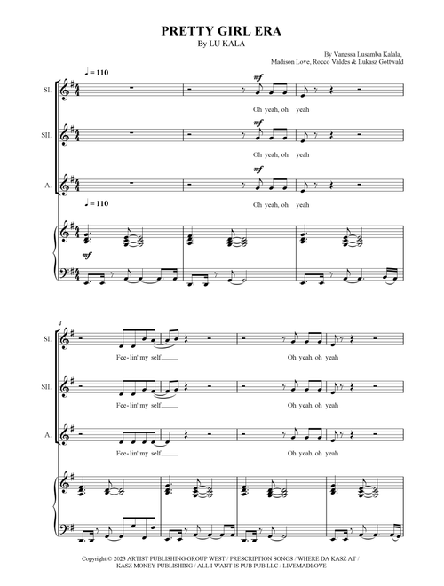 Pretty Girl Era (Arr. SCMusic) - Lu Kala (Choral, SSA)
