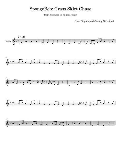 Hawaiian Adventures Spongebob Theme - Sage Guyton