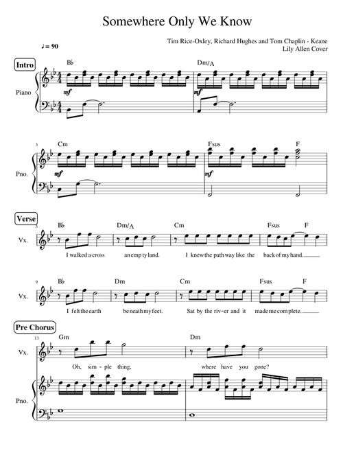Lily Allen Somewhere Only We Know
