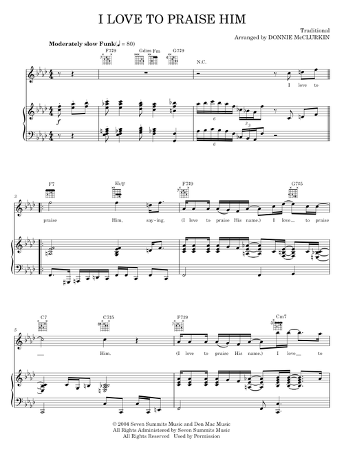 Donnie McClurkin sheet music by mamuse nyc | Play, print, and