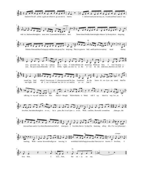 Musical - Les Miserables - On My Own