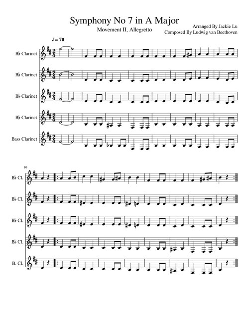 Symphony No 7 Movement II Full Ensemble