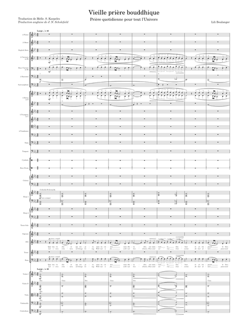 Vieille Prière Bouddhique (Old Buddhist Prayer) – Lili Boulanger