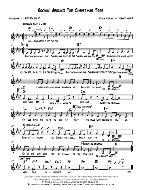 Rockin' Around The Christmas Tree (Arr. Stephen Bulat) - Toby Keith (Large Ensemble)