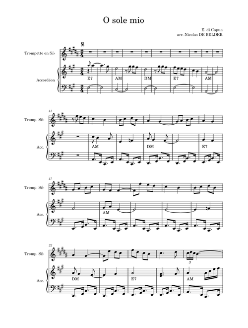 'O Sole Mio – Eduardo Di Capua o sole mio