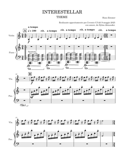 Interestellar Day One – Hans Zimmer