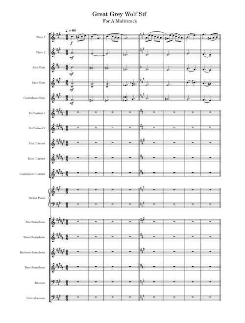Great Grey Wolf Sif – For a Multitrack