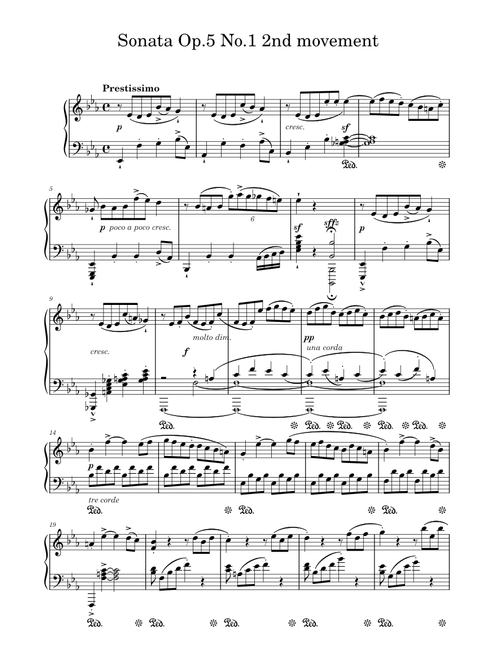 Sonata no.5 Op.5 No.1  2nd movement – Andrii Gyrya