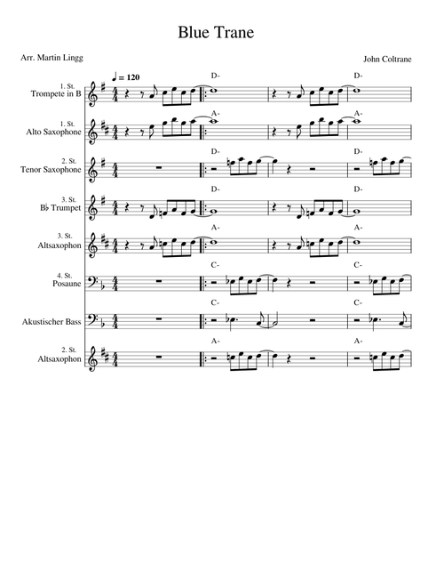 Blue Trane Combo – Martin Lingg