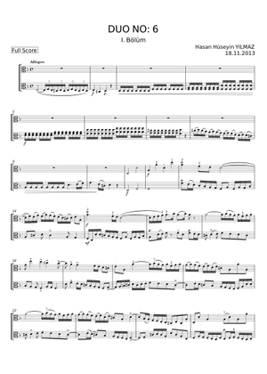 SEVEN GREAT DUOS FOR TWO VIOLAS - Hasan Hüseyin Yılmaz Sheet Music for ...