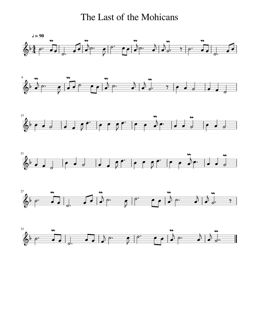 Last of the mohicans native american flute top