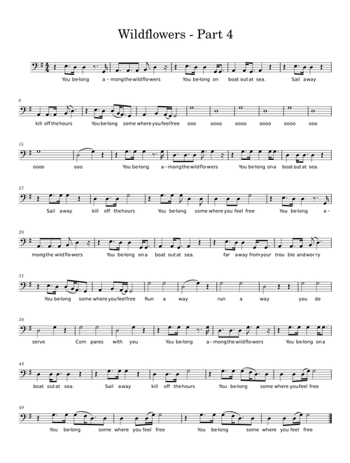 Wildflowers – Tom Petty - part 4