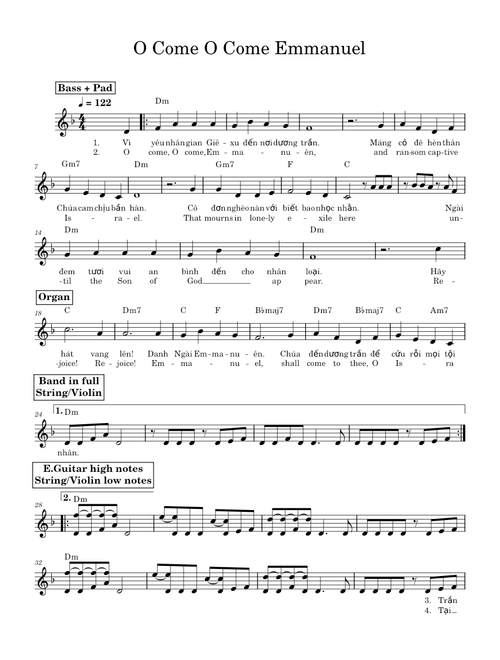 O Come O Come Emmanuel