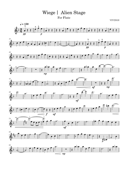 Wiege｜Alien Stage - VIVINOS - For Flute