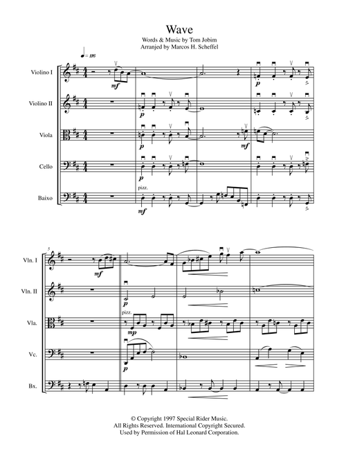 Wave (Arr. Marcos Henrique Scheffel) - Antonio Carlos Jobim (String Ensemble)