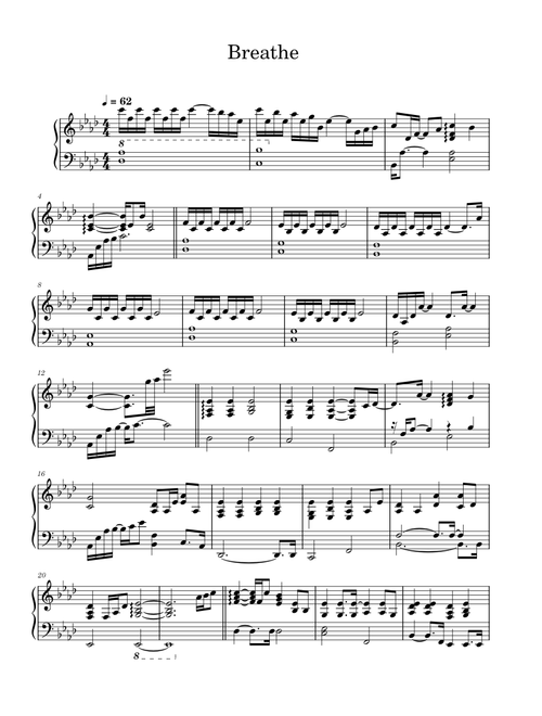 Breathe 한숨 – Lee Hi (이하이) Breathe (Piano Accompaniment)