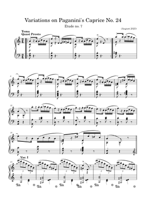 Paganini-Athilat: Caprice Op.1 No.14 Sheet Music for Piano (Solo