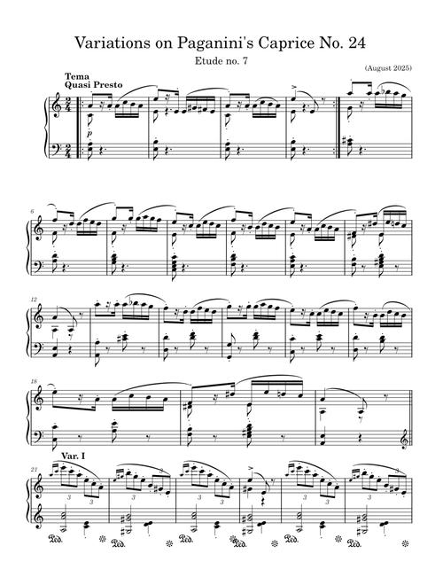 caprice 24 but i made it for piano