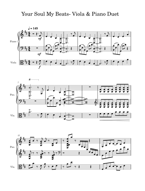 Angel Beats Opening: My Soul, Your Beats – Doppelmore (Viola/Piano Duet)