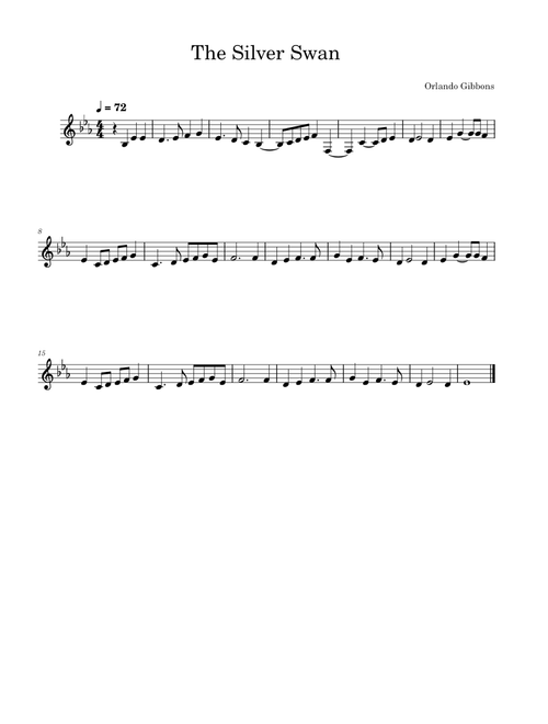 The Silver Swan – Orlando Gibbons (Alto)