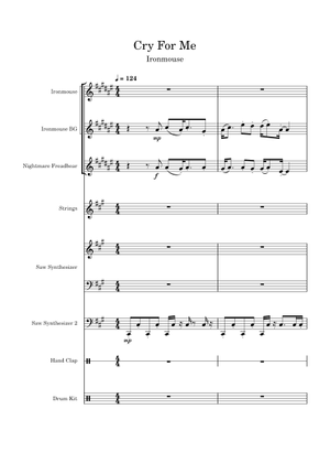 Cry For Me – Ironmouse Sheet Music with Chords for Piano, Organ, Drum ...