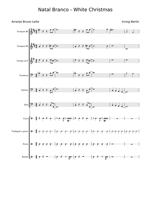 White Christmas Natal Branco for band
