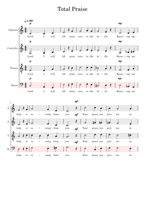 Total praise – Richard Smallwood Total Praise Sheet Music for