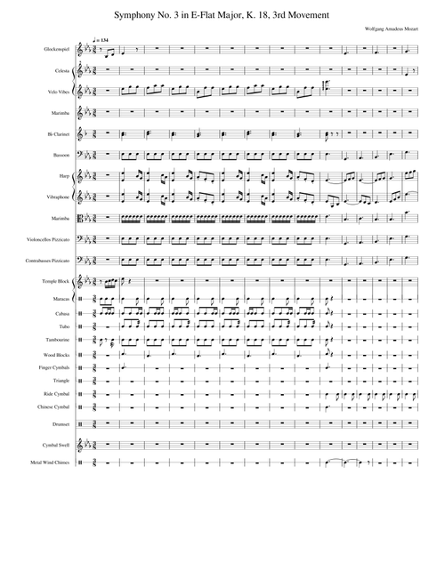 Symphony No. 3 in E-Flat Major, K. 18, 3rd Movement