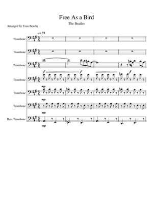 Play Official version of Free as a bird Sheet Music by The Beatles
