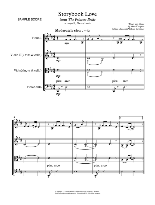 Once Upon A Time...storybook Love (Arr. Sherry Lewis) - Mark Knopfler (String Ensemble)