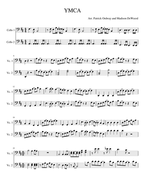YMCA Cello Duet