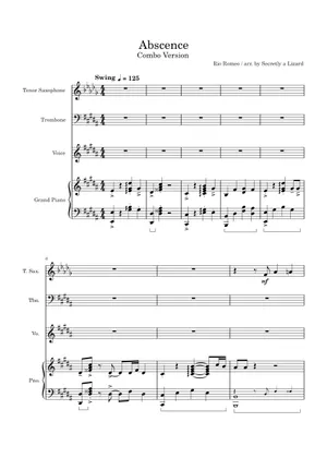 Absence Rio Romeo Absence – Rio Romeo Sheet Music for Piano, Trombone, Harpsichord, Tuba ...