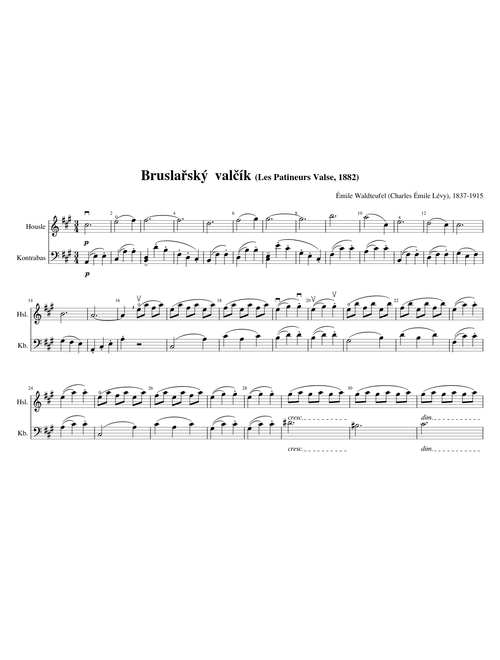 Bruslařský valčík - Les Patineurs, Op.183 – Emile Waldteufel