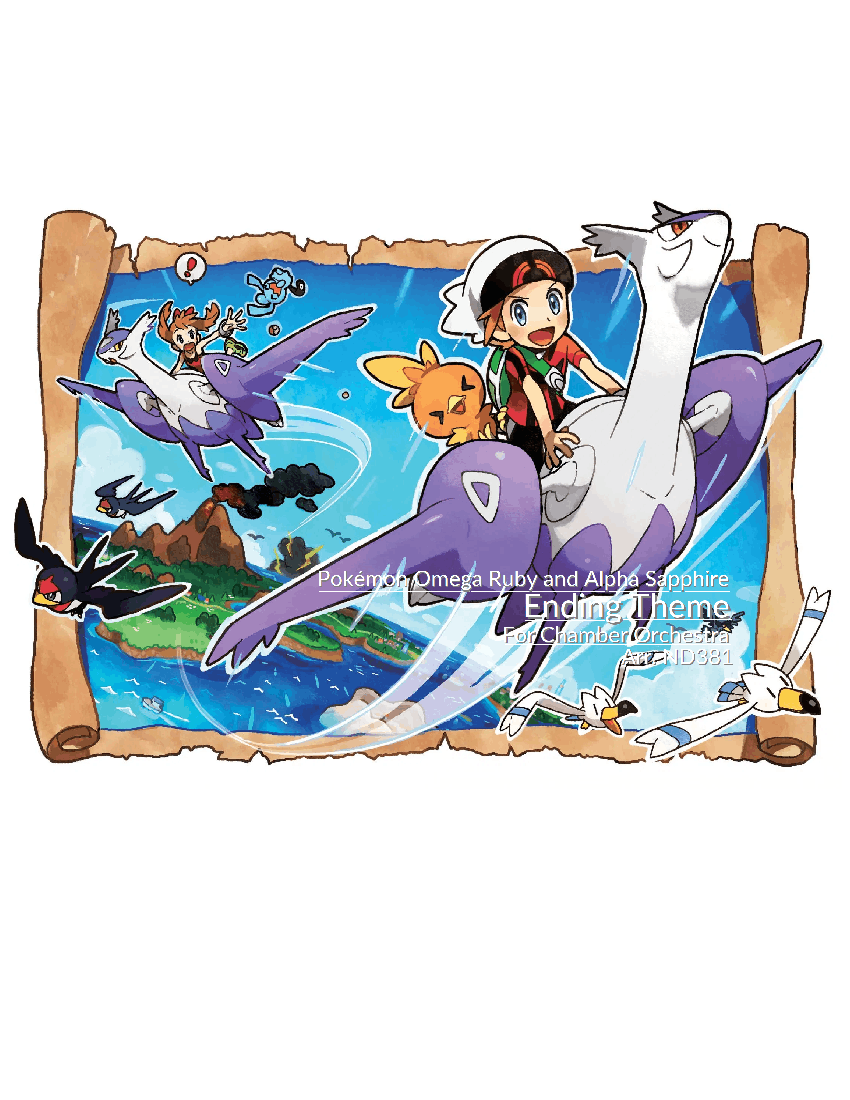 Pokémon Omega Ruby and Alpha Sapphire Ending Theme Sheet music for