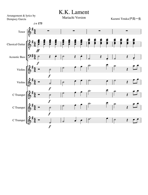 K.K. Lament mariachi