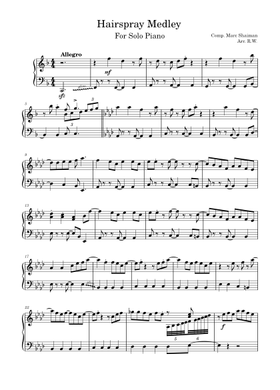 Free Hairspray by Marc Shaiman sheet music | Download PDF or print