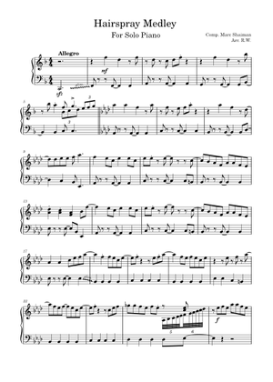 Hairspray - Marc Shaiman Sheet Music for Synthesizer (Mixed