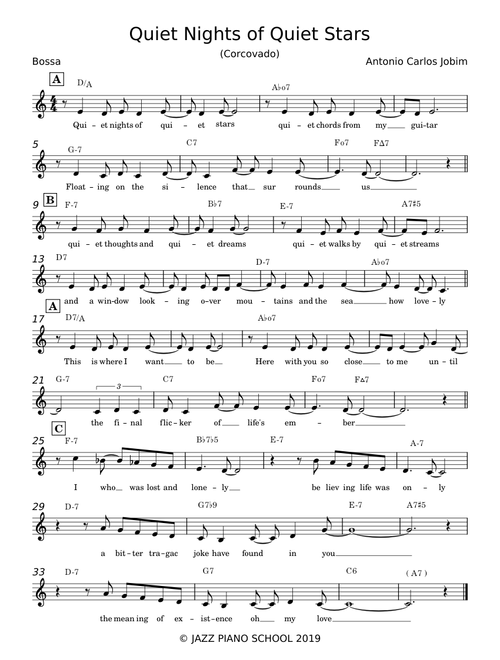 Quiet Nights Of Quiet Stars (Corcovado) - Antônio Carlos Jobim