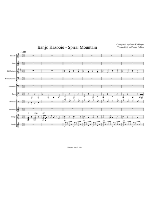 Banjo Kazooie - Spiral Mountain (For Listening Purposes)