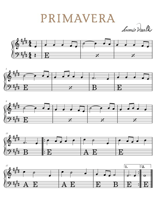 La Primavera – Antonio Vivaldi