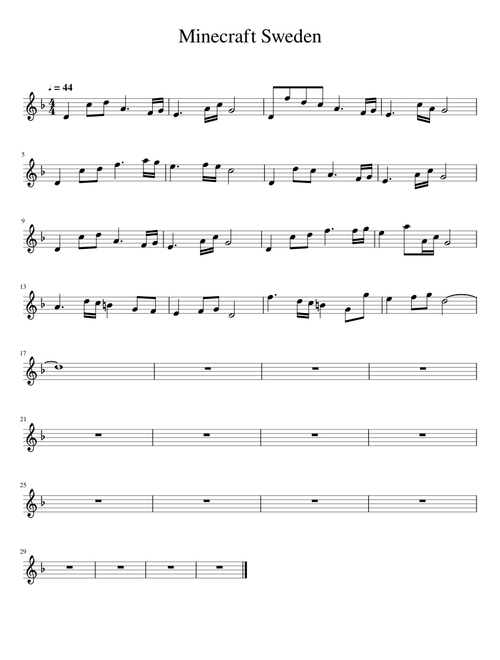 Minecraft Sweden for Tenor